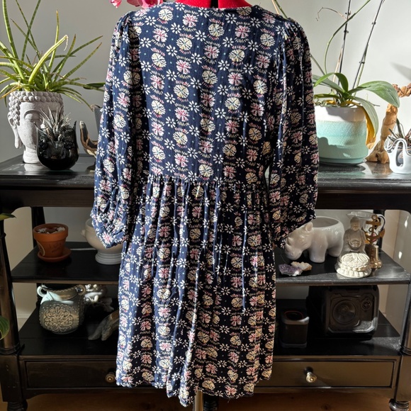 Ladies Umgee Medium tunic dress multi coloured embroidery tassels travel boho - Picture 4 of 12